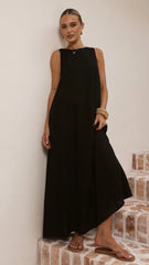 Mylah Maxi Dress - Black