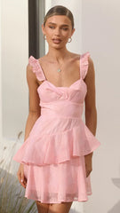 Lila Mini Dress - Baby Pink