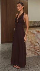 Larna Maxi Dress - Chocolate
