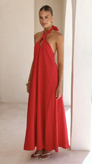 Tavia Maxi Dress - Red
