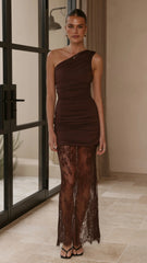 Estella Maxi Dress - Chocolate