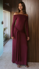 Naomi Maxi Dress - Wine