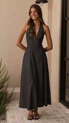 Skye Maxi Dress - Steel Grey
