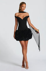 Aveta Mini Dress - Black