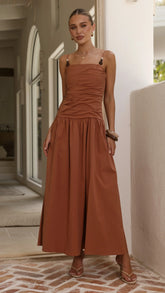 Raziela Maxi Dress - Terracotta