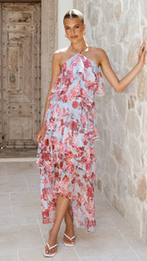 Soho Maxi Dress - Pink Floral