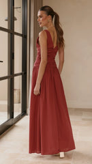 Sanya Maxi Dress - Burgundy