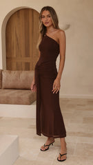 Kourt Maxi Dress - Chocolate