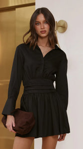 Janessa Mini Dress - Black