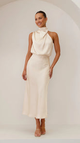 Esther Maxi Dress - Soft Gold
