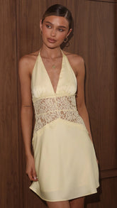 Kiana Mini Dress - Yellow