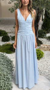 Sanya Maxi Dress - Blue