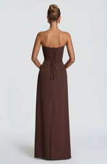 Irmina Maxi Dress - Plum Brown