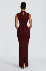 Soline Maxi Dress - Cherry Lacquer