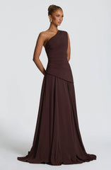 Bianca Maxi Dress - Plum Brown