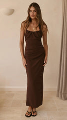 Dita Maxi Dress - Chocolate