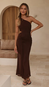 Kourt Maxi Dress - Chocolate