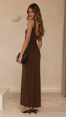 Kalaia Maxi Dress - Chocolate