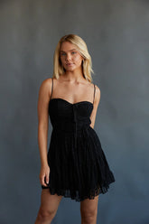 Ivy Lace Bustier Babydoll Mini Dress