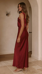 Greta Maxi Dress - Wine