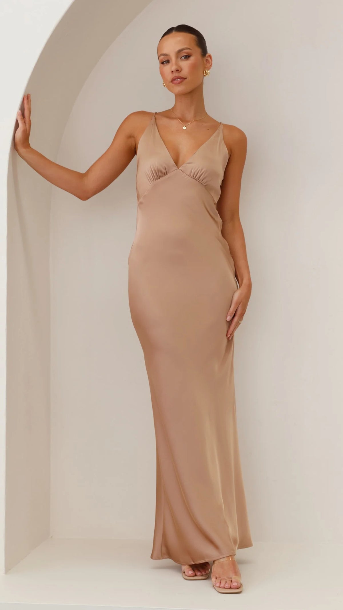 Ziah Maxi Dress - Latte