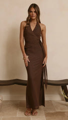 Joslin Maxi Dress - Chocolate