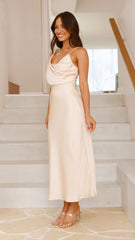 Audrey Maxi Dress - Soft Gold