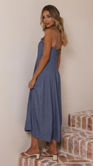 Tanya Maxi Dress - Blue Denim