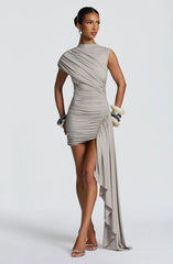 Marnie Mini Dress - Light Grey