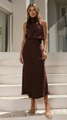 Esther Maxi Dress - Chocolate