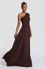 Bianca Maxi Dress - Plum Brown