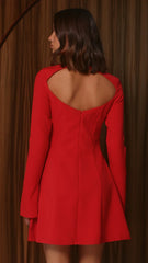 Leila Mini Dress - Red