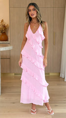 Sophia Maxi Dress - Soft Pink