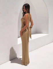 DANIELA SCARF DRESS 2.0 - GOLD