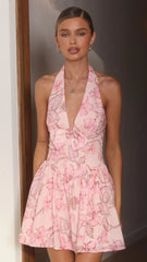 Cerilla Mini Dress - Pink Floral
