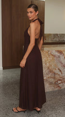 Larna Maxi Dress - Chocolate