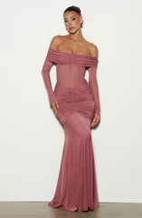 Arlena Maxi Dress - Rose Brown