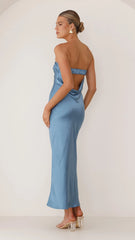 Gisele Maxi Dress - Steel Blue