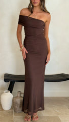 Ria Maxi Dress - Chocolate