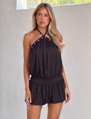 NATASHA DRESS - CHOCOLATE