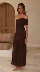 Dalia Maxi Dress - Chocolate
