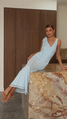 Mina Maxi Dress - Baby Blue