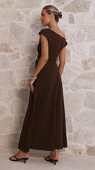 Gemma Maxi Dress - Chocolate