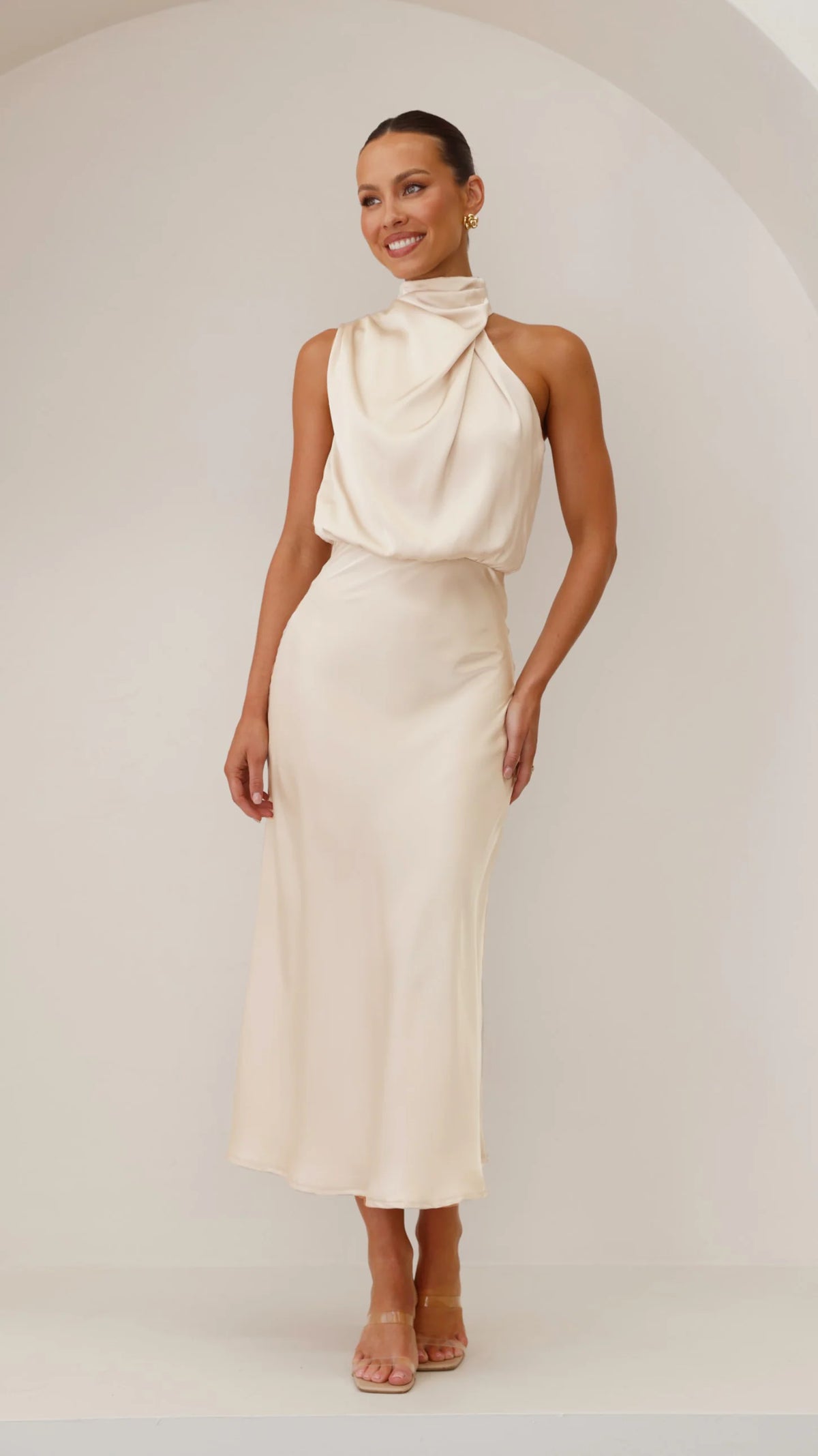 Esther Maxi Dress - Soft Gold