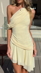 Musa Mini Dress - Yellow