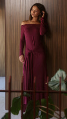 Naomi Maxi Dress - Wine