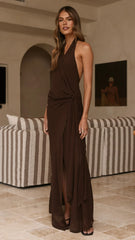 Amanda Maxi Dress - Chocolate