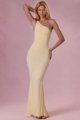 Jersey Bridesmaid Dress in Butter Yellow