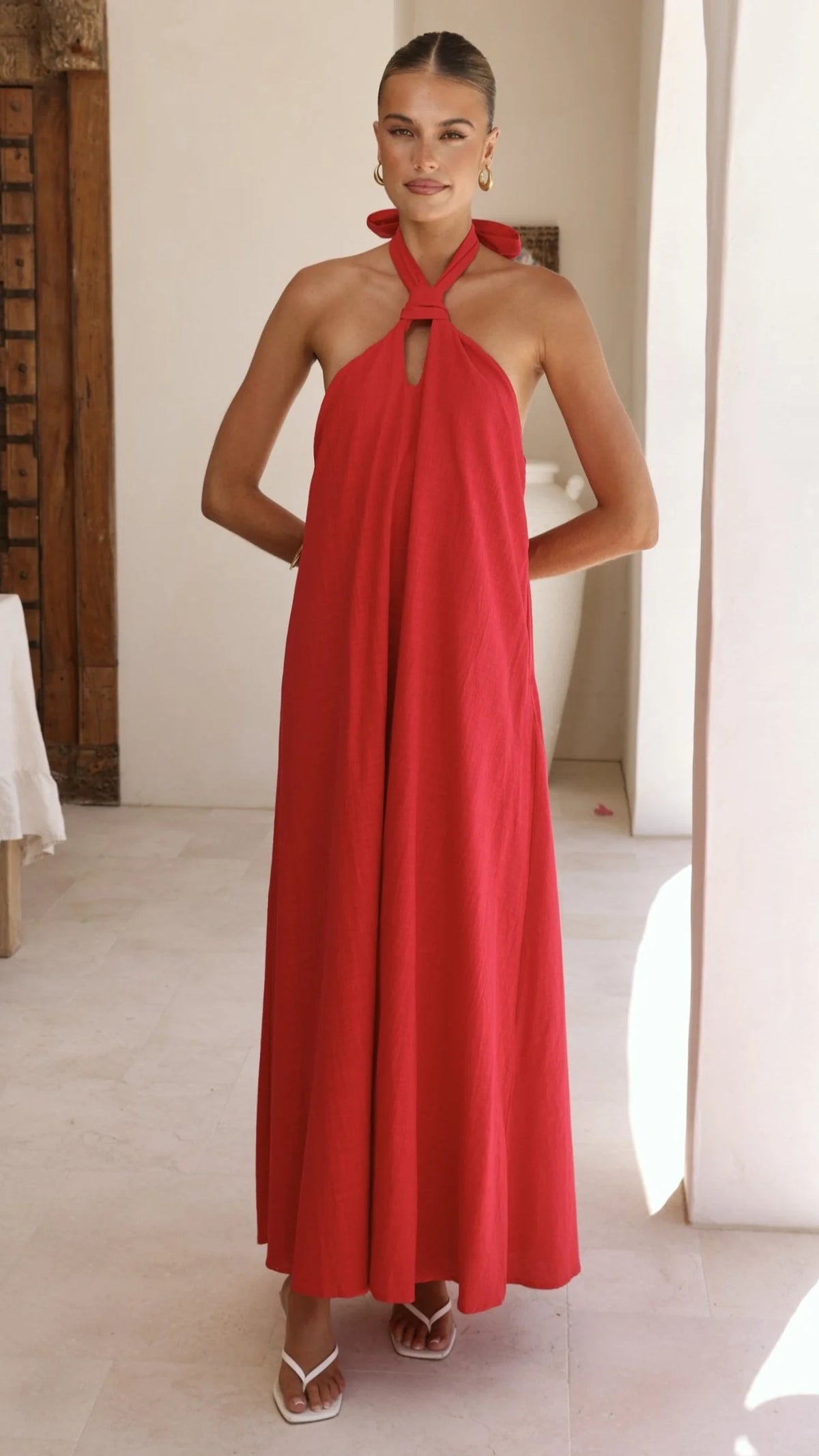 Tavia Maxi Dress - Red