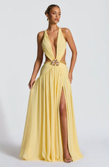 Indianna Maxi Dress - Lemon